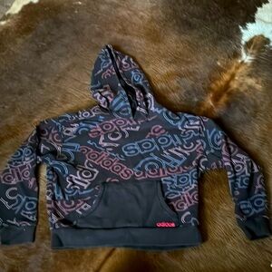Girls colorful Adidas hoodie. Size M
